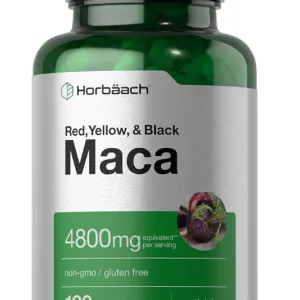 Red , Yellow and Black Maca Root for Men and Women - 120 Capsules